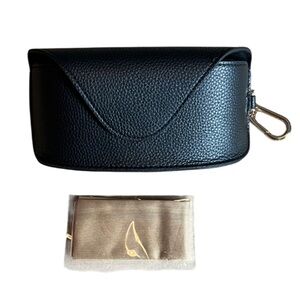 LOEWE Sunglass Case & Cleaning Cloth- NWOT